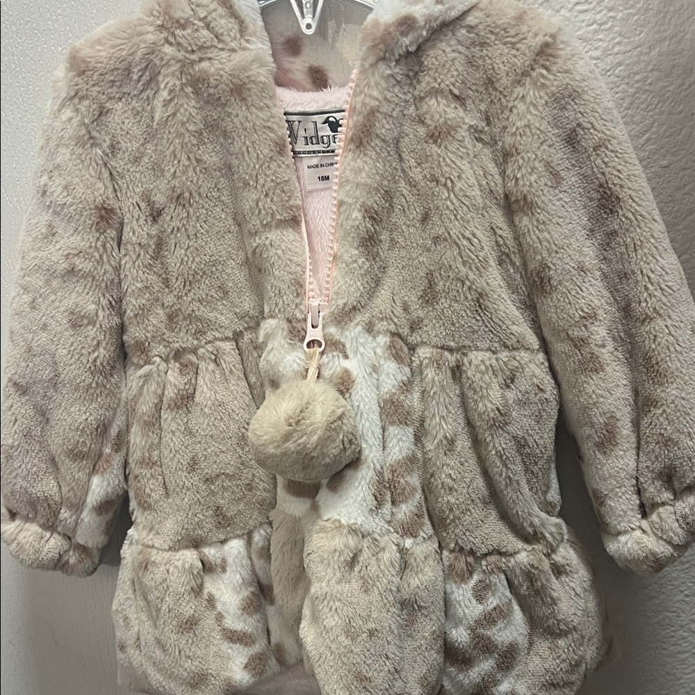 Widgeon brand Faux Fur Animal Print Jacket